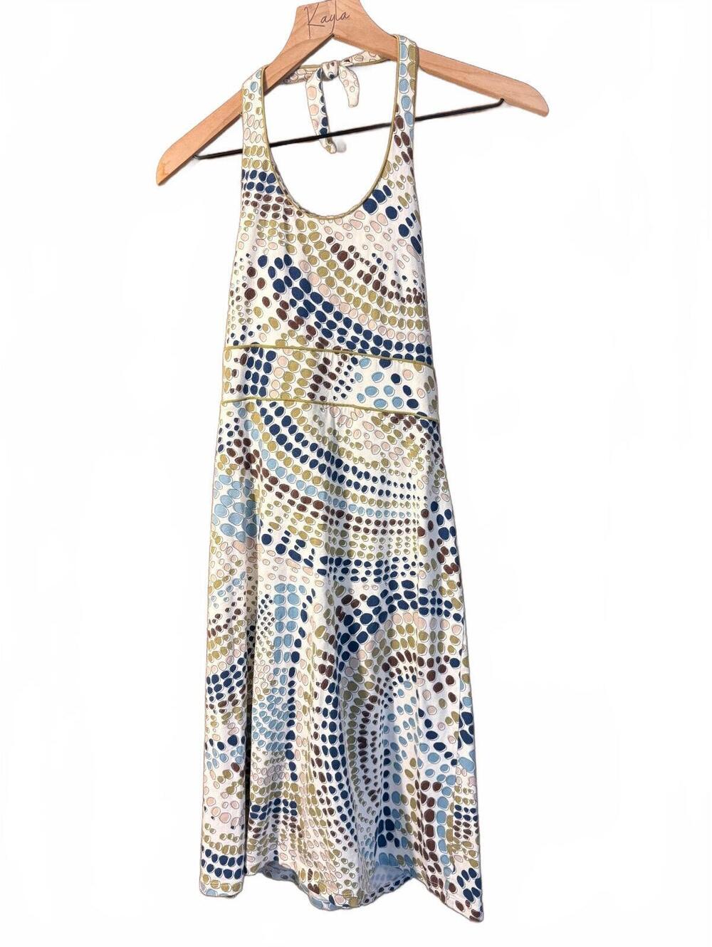 Y2K Aventura Halter Dress Organic Cotton - XS